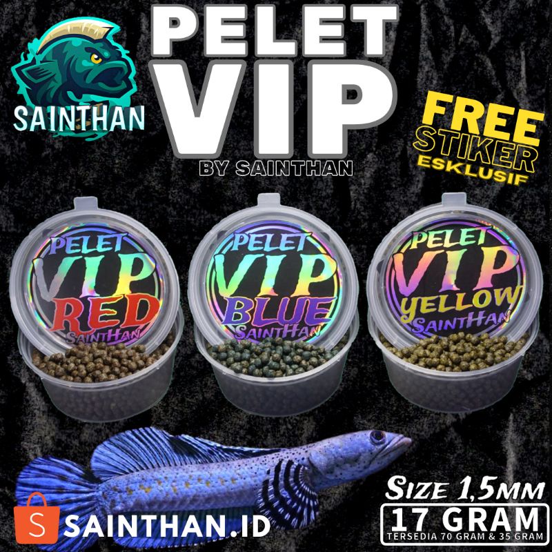 Pelet VIP Untuk Channa Blue, Yellow, Red 17 Gram SaintHan