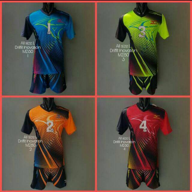 kaos volly mizuno