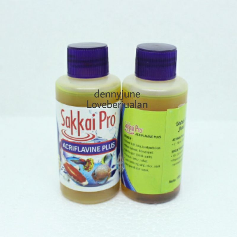 YUKARI SAKKAI PRO Acriflavine Plus 100 ml obat kuning ikan