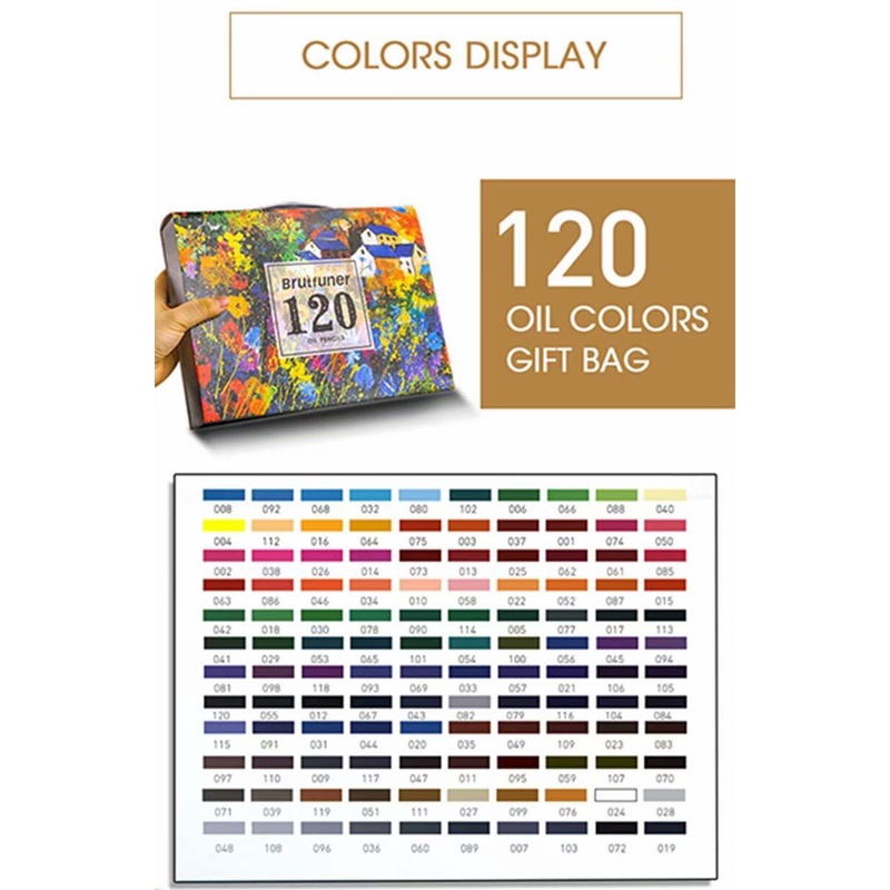 

mg Slayershop 160 /120/72/48 Warna Minyak Profesional Pensil Warna Set Artis Lukisan Sketsa Kayu