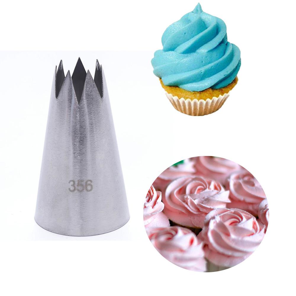 Preva Flower Icing Piping Nozzle Bakery Pastry Tips Alat Es Krim Cupcake Stainless Steel