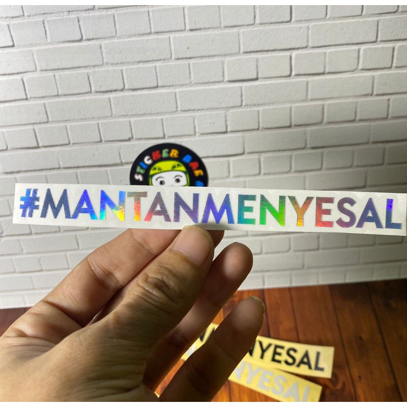 Stiker mantanmenyesal cutting sticker 1 warna 1pcs acc motor viral bahan nyala