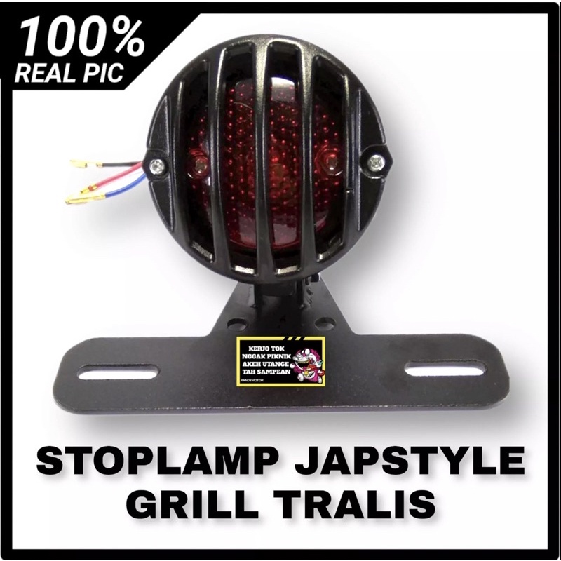 STOPLAMP JAPSTYLE LAMPU STOP GRILL TRALIS MODEL CLASSIC