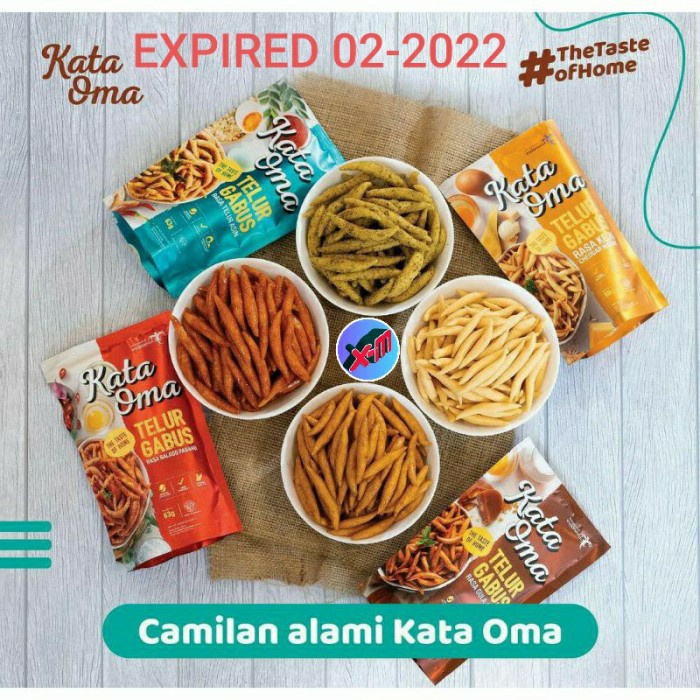 

NEW Kata oma telur gabus rasa keju / gula aren 68 gram - keju - aren - balado padang