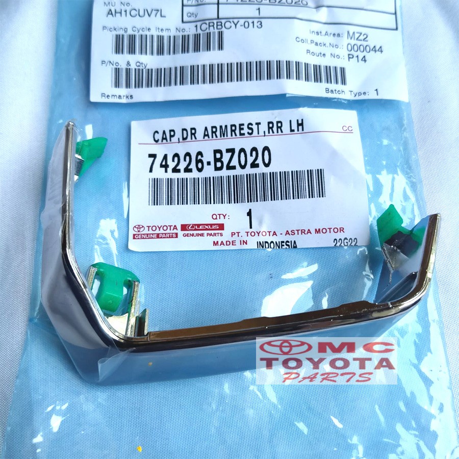 Tutup Arm Rest Pintu Tengah Kiri Rush Terios New 74226-BZ020