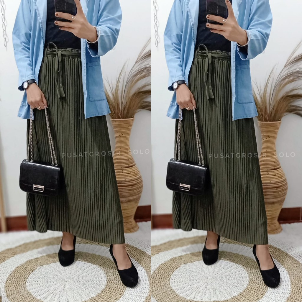 BELIA ROK PLISKET SKIRT / ROK PLISKET PREMIUM/ JERSEY MOUMBLOE TALI LEPAS