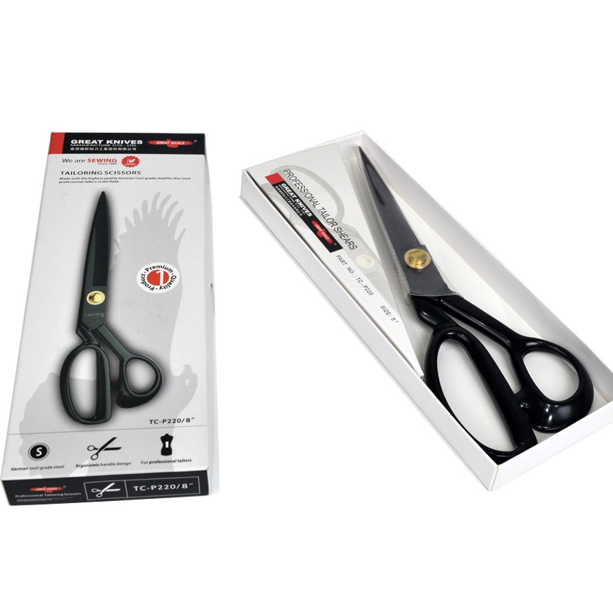 Gunting Potong Bahan Kain Golden Eagle 8 inch TC-P220 - Tailor Scissor