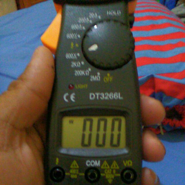 Eelic Portable Digital Clamp Meter Tang Amper Dt3266l