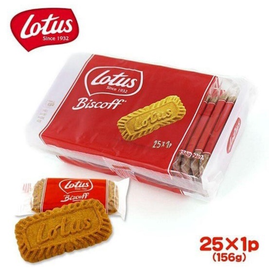 Jual LOTUS BISCOFF CARAMELISED BISCUIT biskuit lotus biscof 156g HALAL