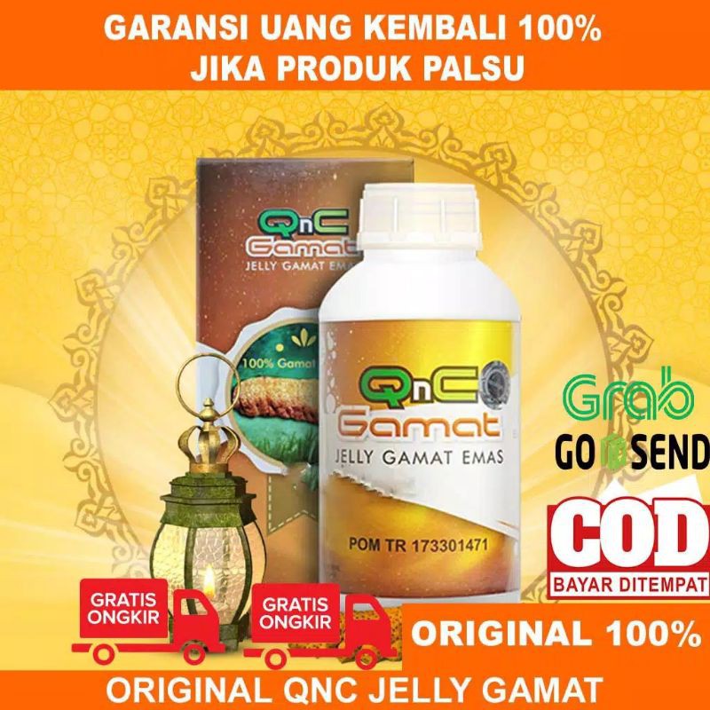 QNC Jelly Gamat Emas Original 330ml BPOM - Gelly Gamat Emas QNC