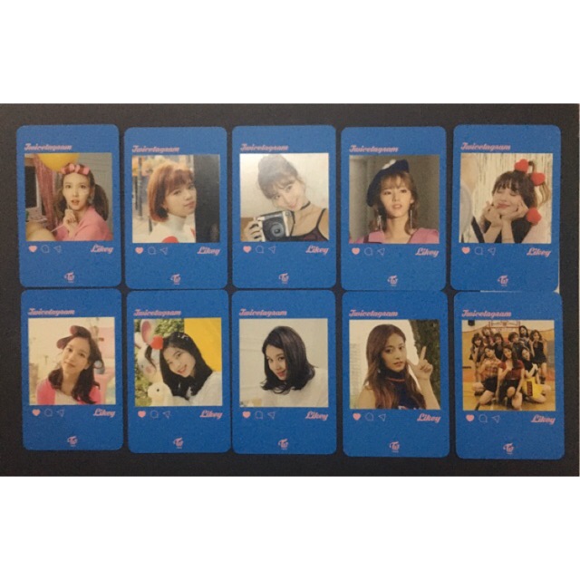 TWICE ‘TWICETAGRAM' LIKEY POP UP STORE PHOTOCARDS