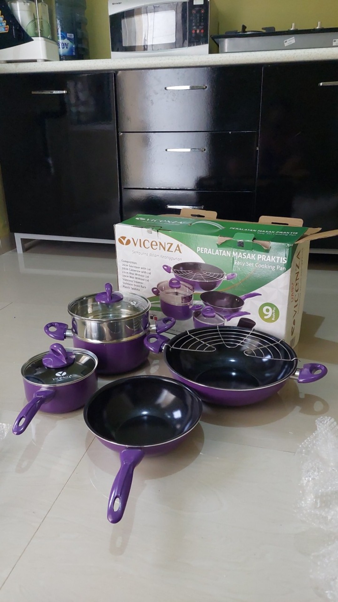 Panci Set Warna Plus Peniris Vicenza V 709