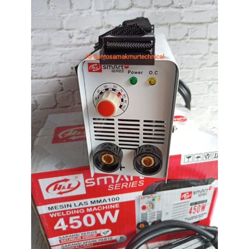 H&amp;L HL MMA 100 Inverter Trafo Las Welding Machine Smart Mini 450 Watt