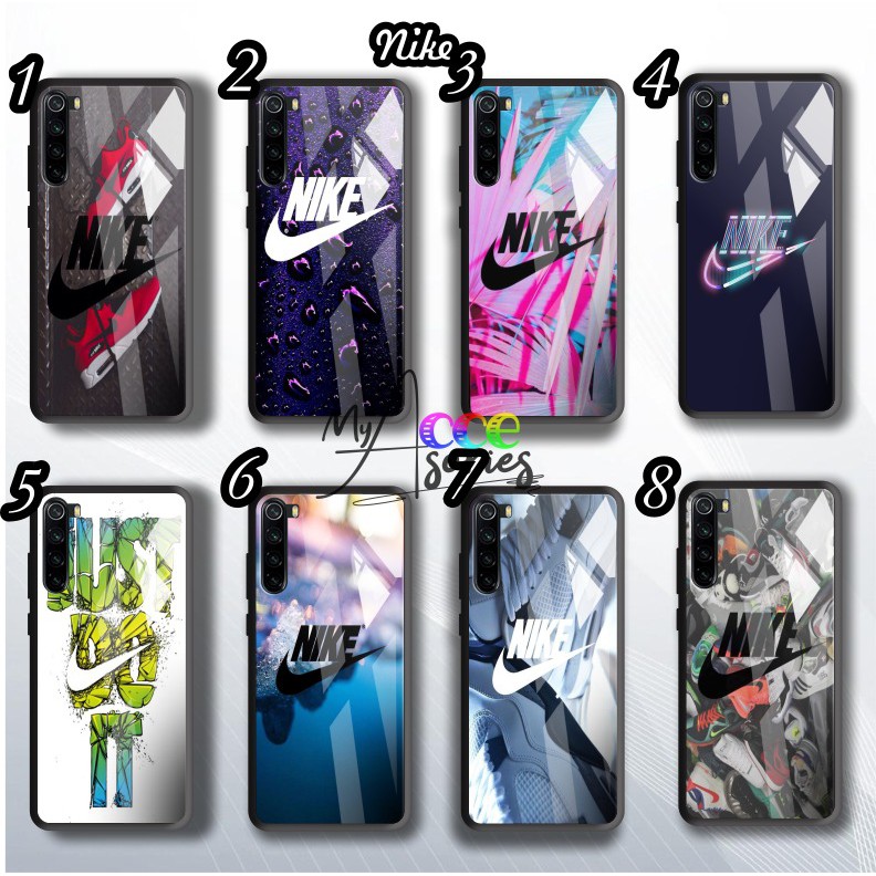 Back case glass NIKE vivo Y91 Y17 Y12 Y15 Y93 Y95 Y81 Y83 Y71 Y53 y20 Y30 Y50 V17 Y11 y12i MY3355