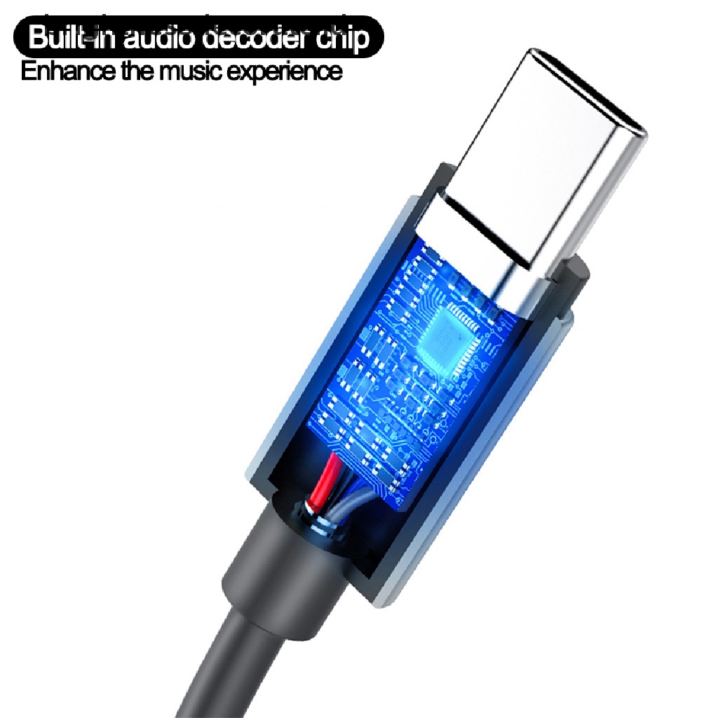 (Birth) Kabel Adapter Usb Tipe-C Ke Jack Audio Aux 3.5mm Untuk Headphone / Earphone