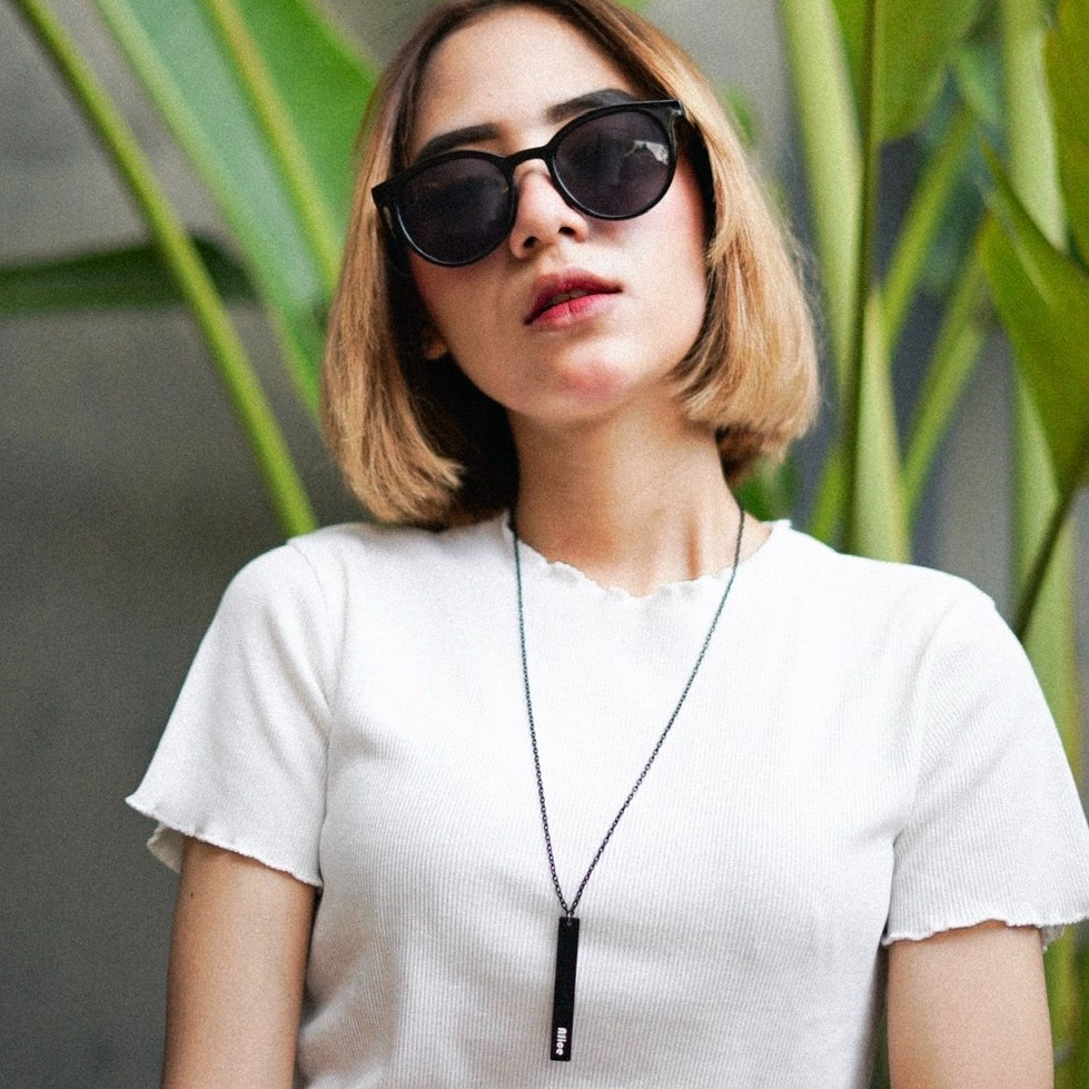 Kalung Nama Persegi I include box Shopee  Indonesia