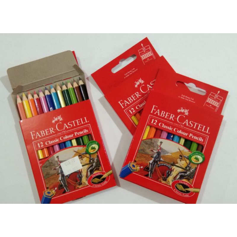 

PENSIL WARNA FABER CASTELL CLASSIC 12 WARNA PENDEK | PENSIL WARNA PENDEK | PENSIL WARNA 12 WARNA