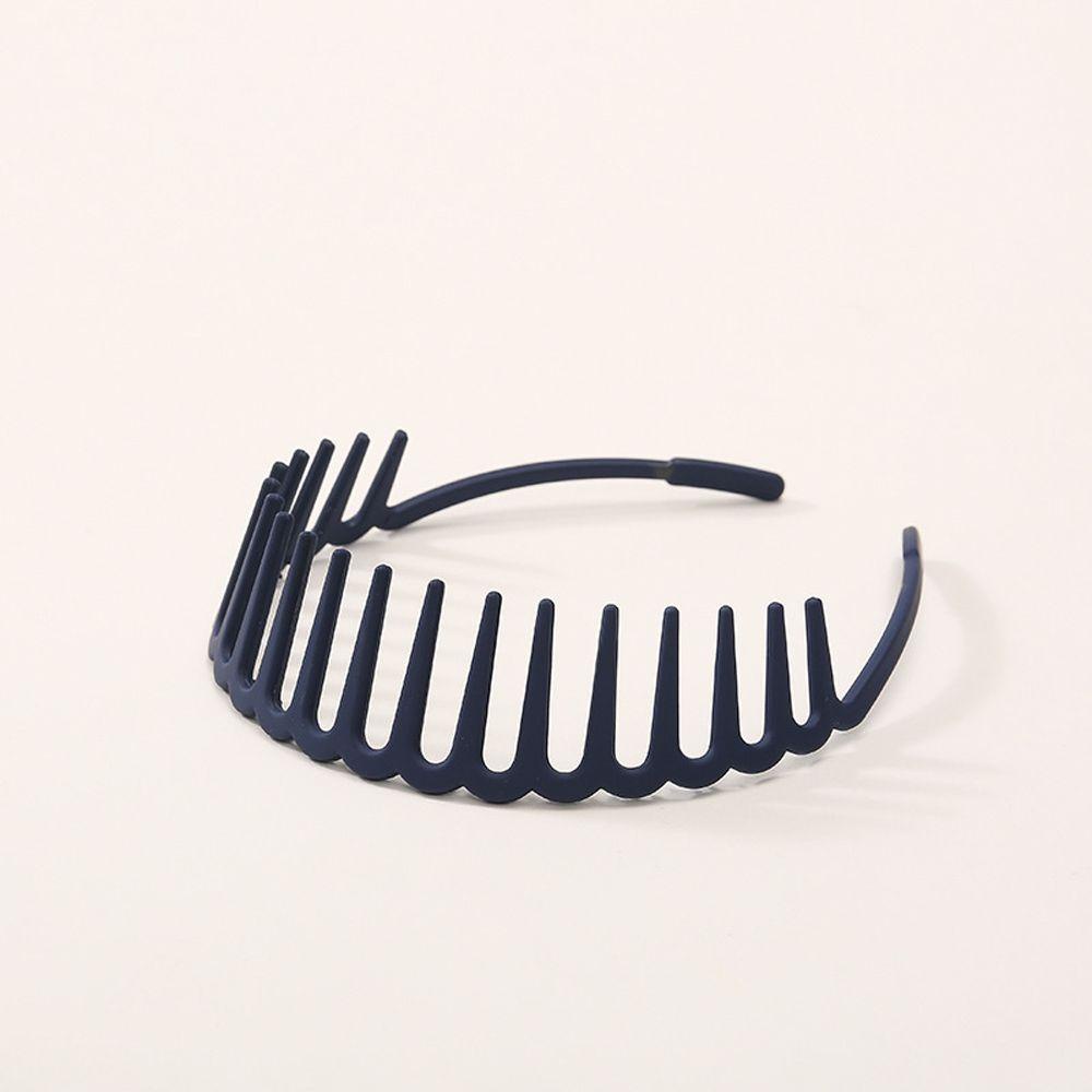 Needway   Hoop Rambut Perempuan Retro Sederhana Cuci Muka Frosting Fashion Temperamen Bergigi Ikat Kepala