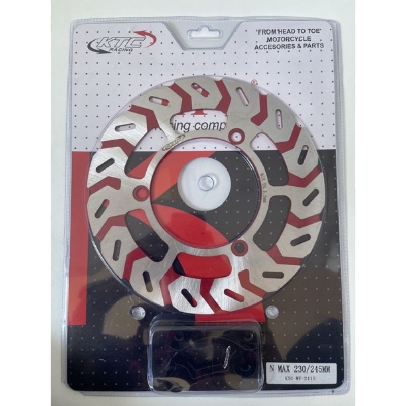 Piringan Cakram Depan Belakang Nmax KTC Racing Plus Breket Disc Brake Yamaha Nmax 155 Ukuran Standar