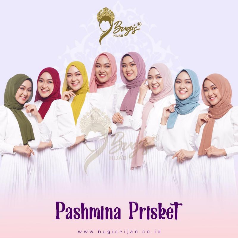 pashmina plisket by bugis hijab