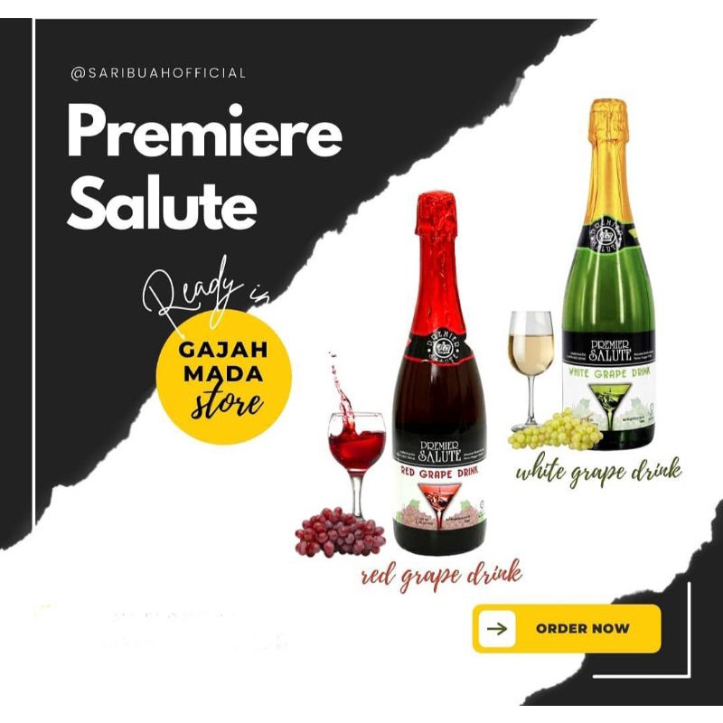 

Premier salute red grape drink/Minuman anggur/Minuman buah