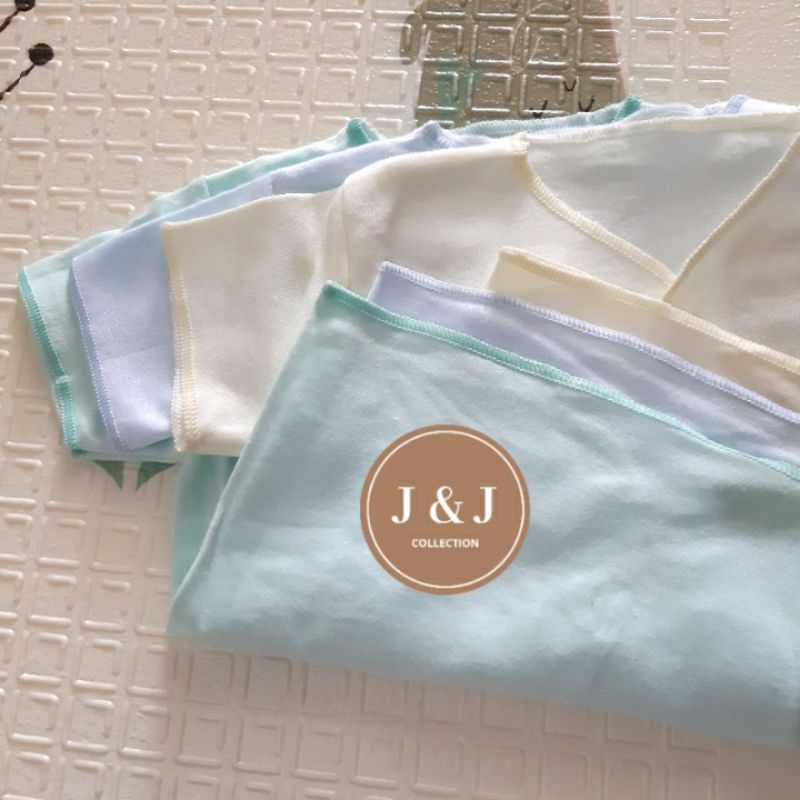 3 pcs Baju bayi  Polos tangan pendek Merk TARA (0-3BULAN)