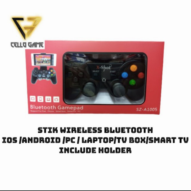 Stik Xshoot bluetooth wireless sejenis dobe gamepad Stick pc android