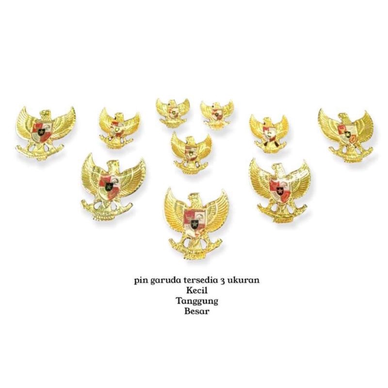 Pin Garuda Kuningan Resin Glass