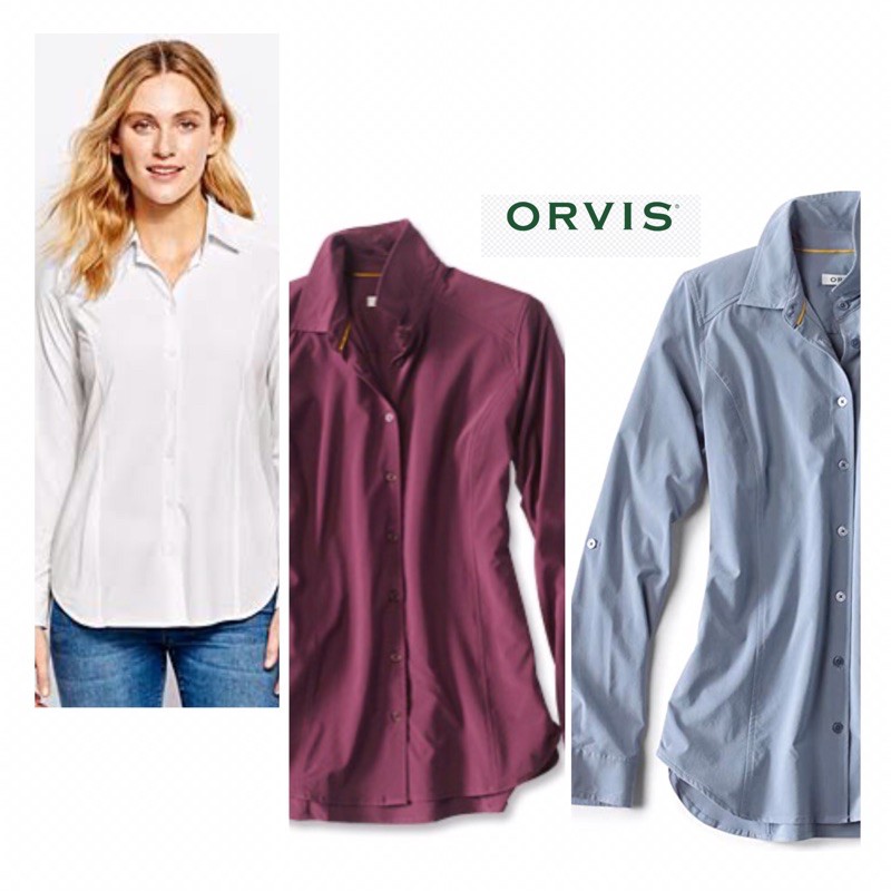 kemeja wanita orvis kancing size m &l