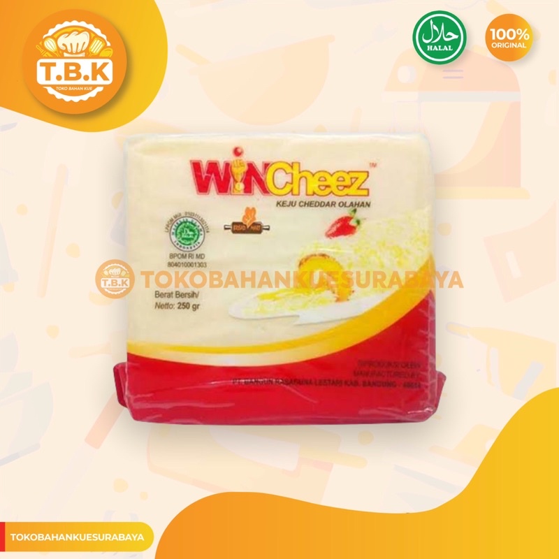 

Keju Wincheez 250g / Keju Cheddar / Toko Bahan Kue TERMURAH