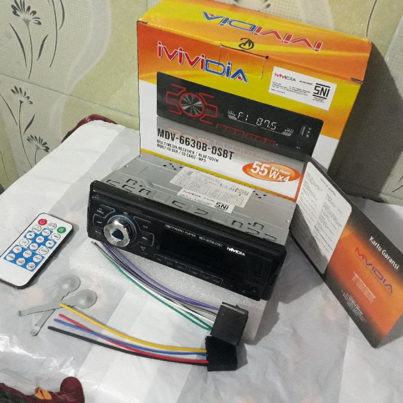 GRATIS ONGKIR MVIDIA Tape Single Din Berkualitas Head Unit Bluetooth