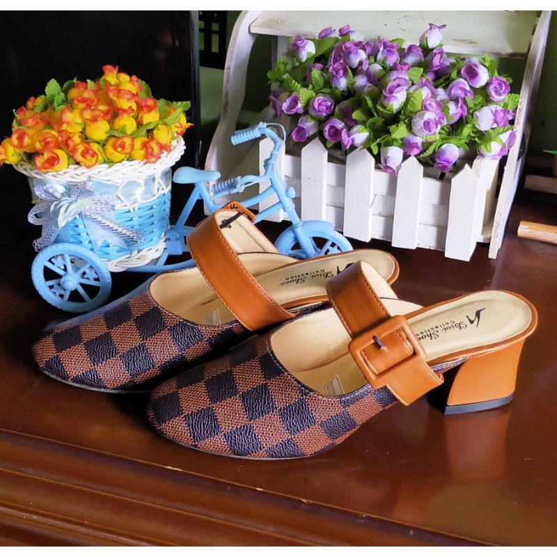 Sandal Sepatu Slipon PD362 Damier
