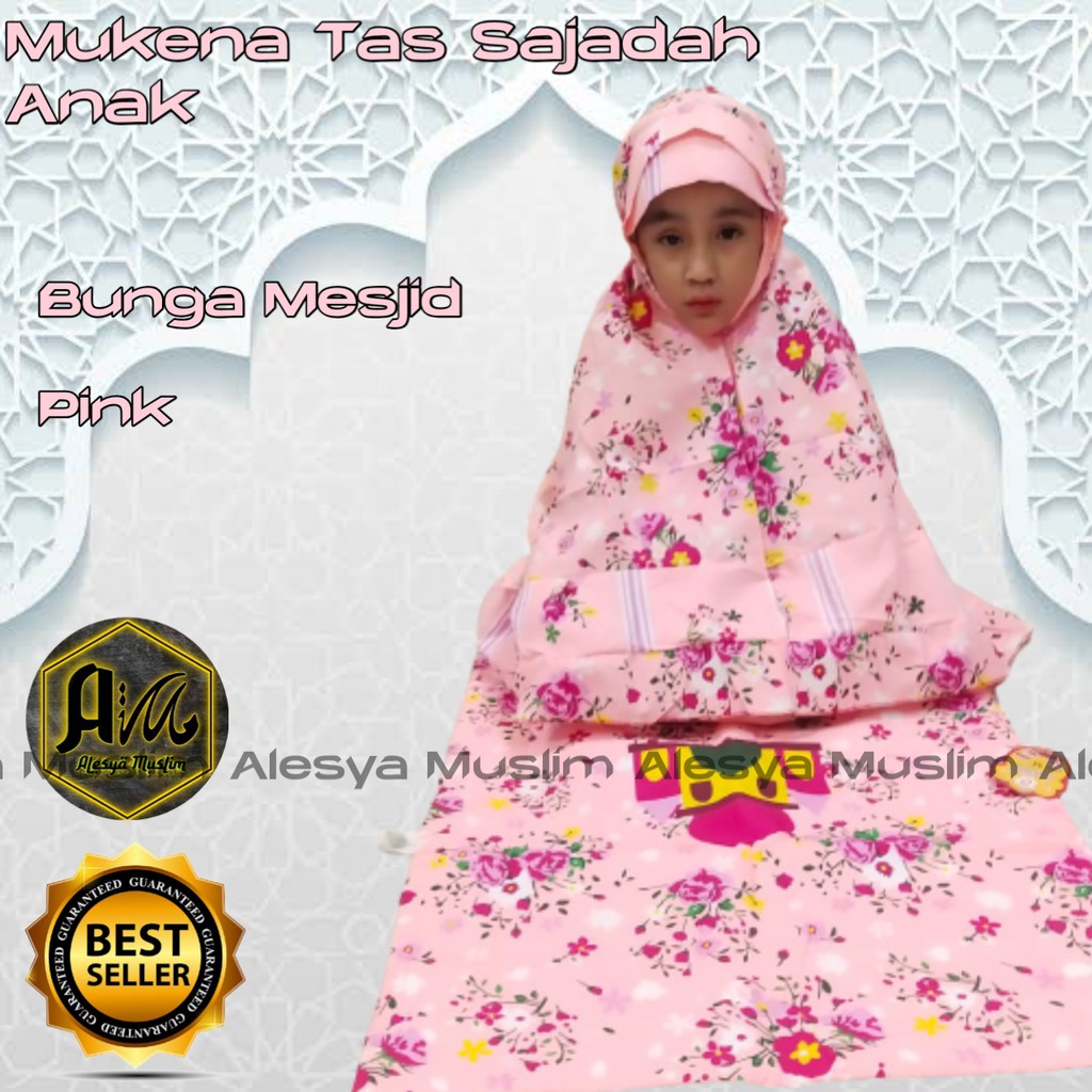 Mukena Anak terlaris motif kembang mesjid