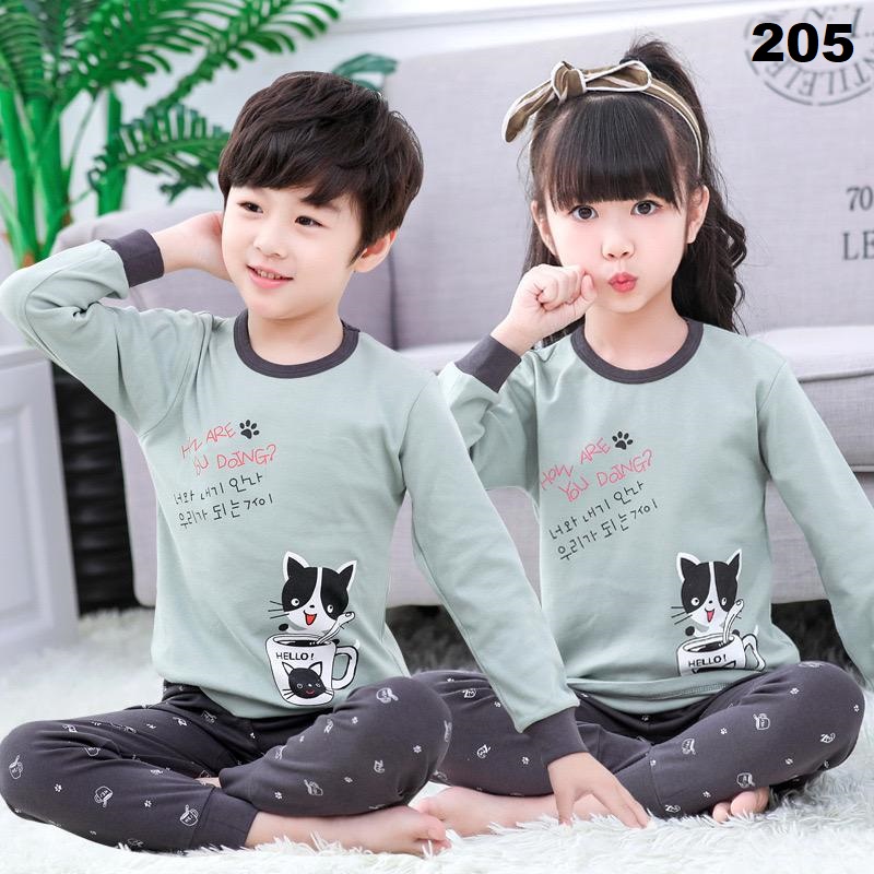 BAJU TIDUR ANAK ANAK UMUR 1-10 TAHUN BERGAMBAR MODEL BARU