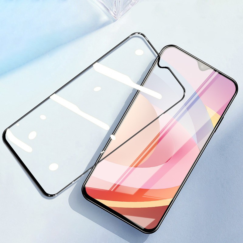 PROMO Tempered Glass VIVO Y91, Y91C, Y93, Y95 NEW TG Layar FULL COVER Black Premium Anti Gores Kaca