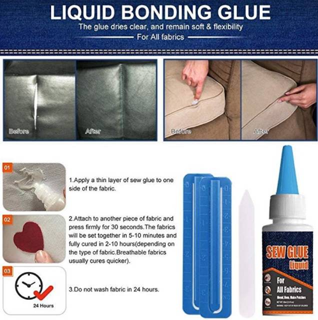 Sew Glue Liquid cocok untuk Jok kulit DLL