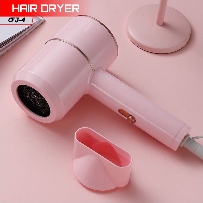 Hair Dryer Pengering Rambut Hair dryer pink alat Rambut multifungsi - Homeliving