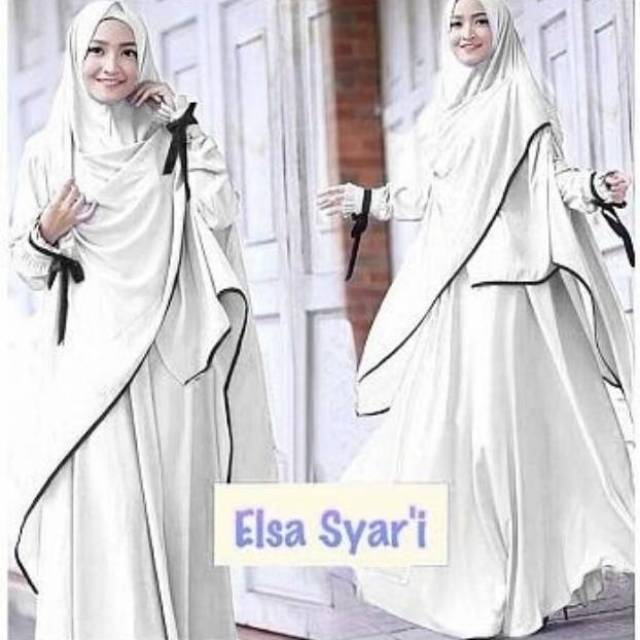 Maxi elsa syari hijab gamis jersey busui