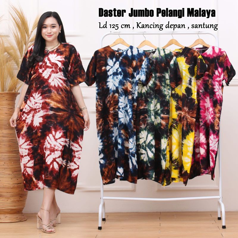 ECER DASTER JUMBO LD 130 CM / DASTER IBU UKURAN XXL /DASTER BUSUI /DASTERJUMBO MOTIF TERBARU / PAKAIAN WANITA-JUMBO SIZUKA SALUR