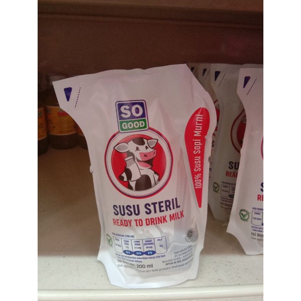 

SO GOOD Susu Steril Pouch 200ml.