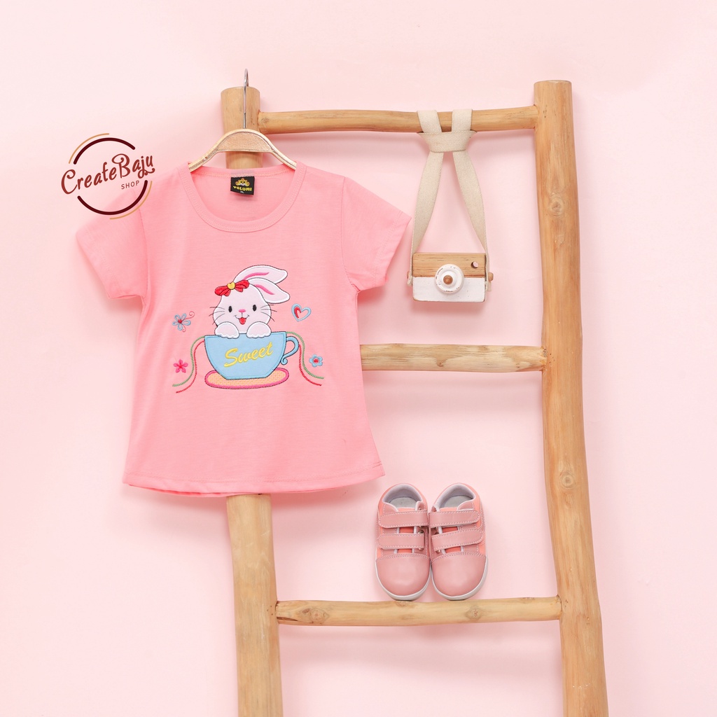 BAJU KAOS ANAK CEWEK 1-4 TAHUN TERMURAH ATASAN ANAK CEWEK WARNA RANDOM PART 1