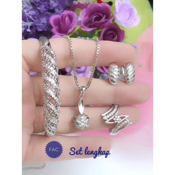 [xuping] set gelang bangle silver 190621