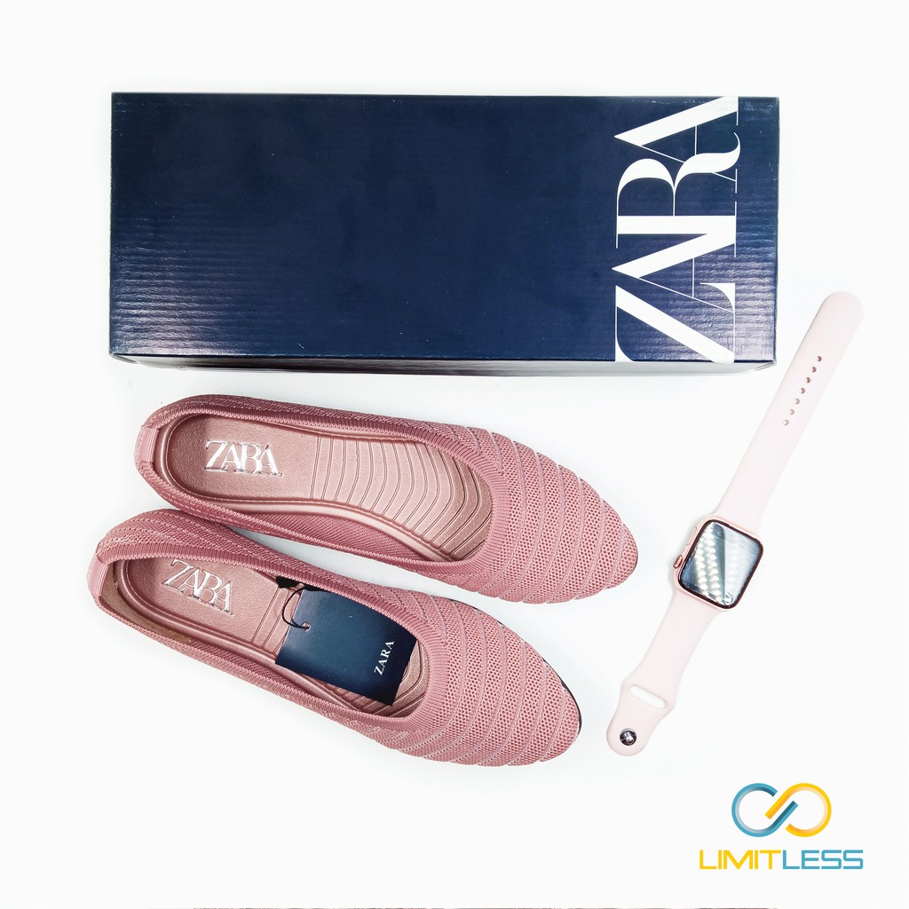 Flat Shoes Zara Laily  Fashionable Model Balerina Phylon Sepatu Kerja Nyaman