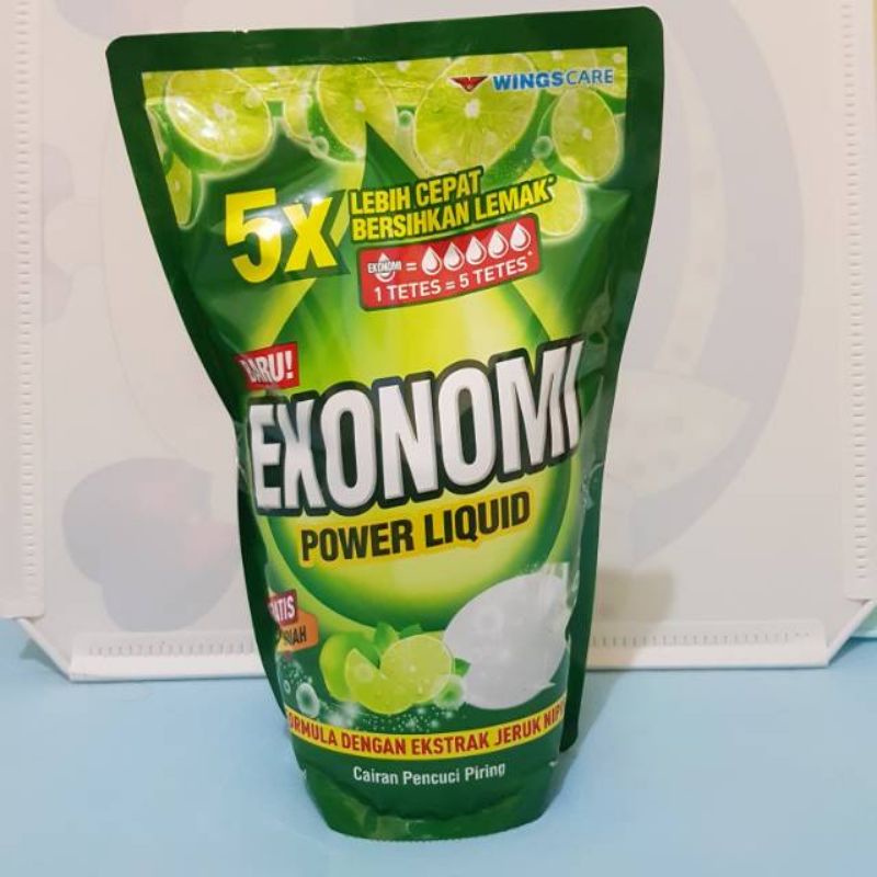 Ekonomi sabun cuci piring 750 ml free spon