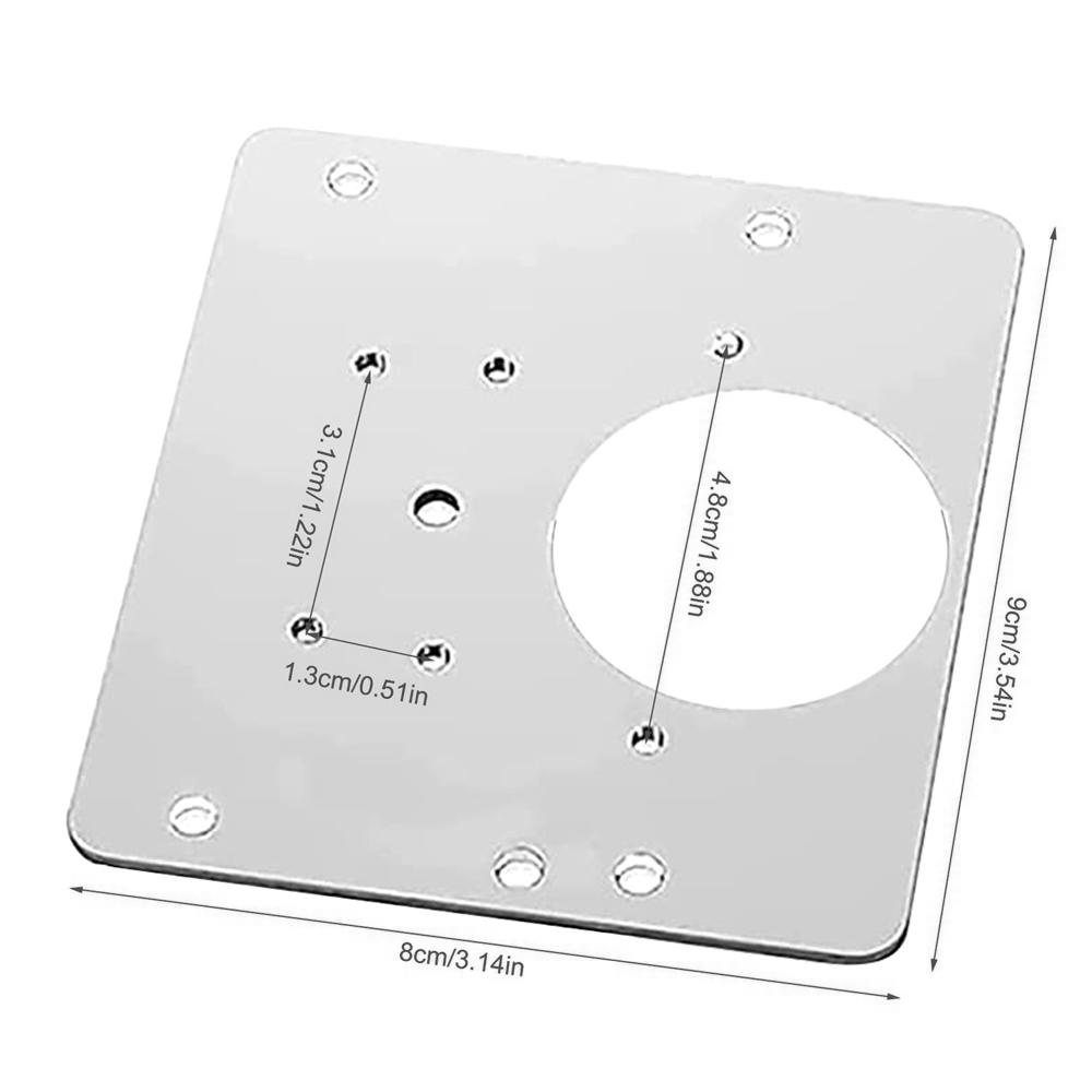 【 ELEGANT 】 Hinge Repair Plate Stainless Steel 1/3pcs for Cabinet Door Rust Resistant Fixed Furniture Hardware