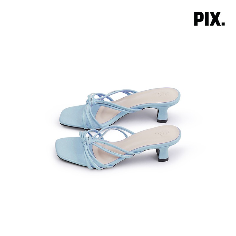 

Pixfootwear x Nasariastri Blue Moringa Kitten Heel Shoes Limited Edition - Sepatu Heel Wanita Biru