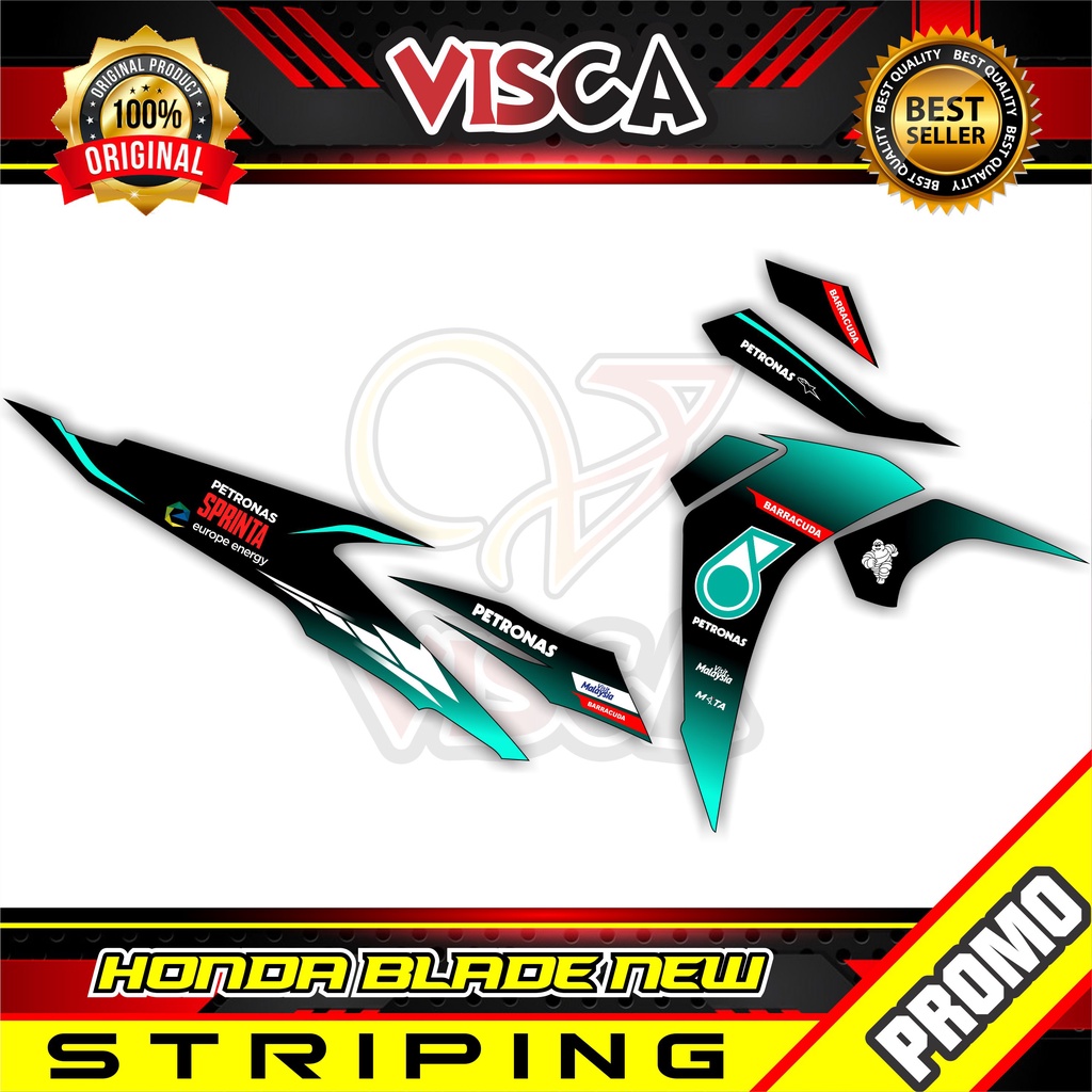Stiker Variasi Striping Blade New petronas