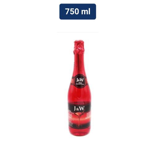 J&W Sparkling Cocktail Red Soft Drink 750 ml