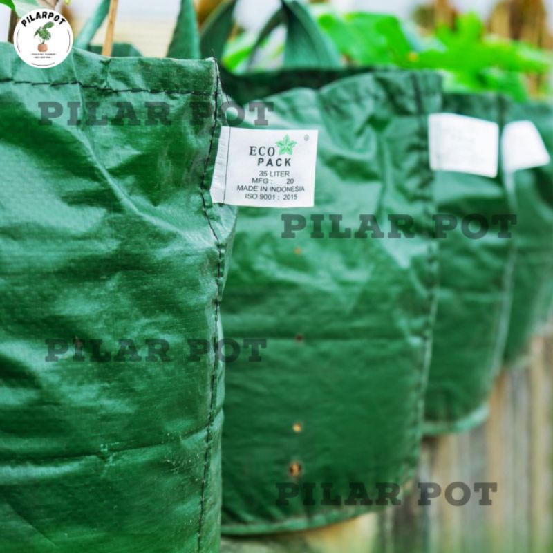 Planter Bag Easy Grow 35 Liter 2 Handle Untuk Pot Tanaman - PLANTER BAG 35 LITER EASY GROW