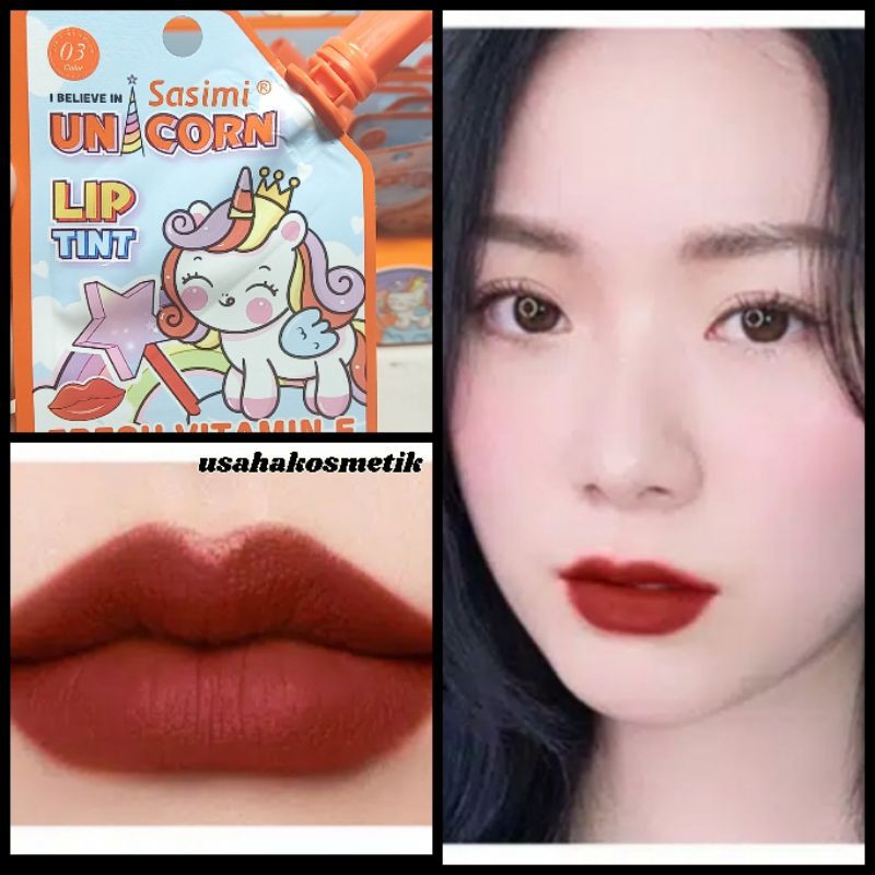 ECER LIP TINT SASIMI UNICORN FRESH VIT E DI BIBIR NO.S12015